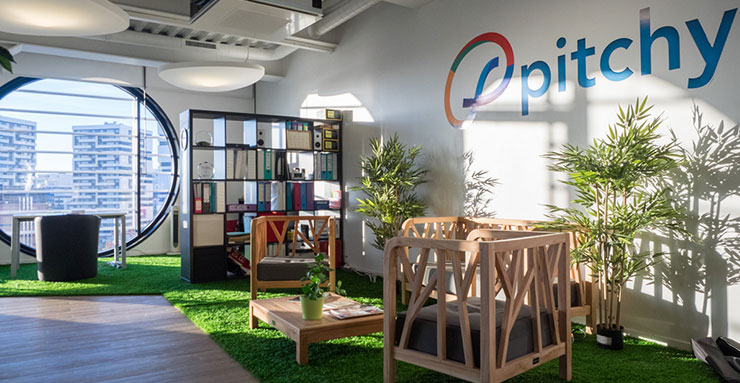 French start-up Pitchy’s offices in Paris