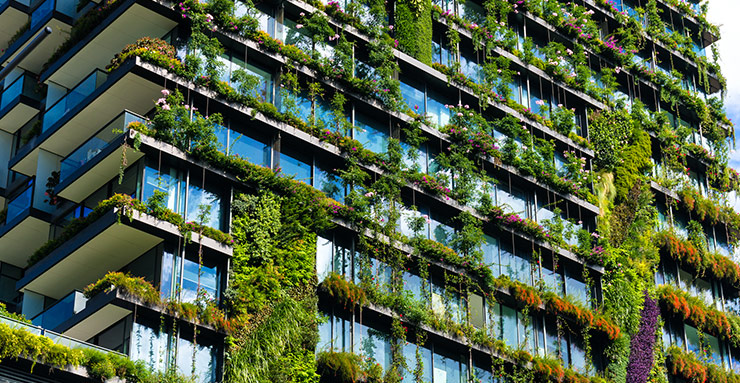 Inclusion of greenery and biodiversity is on the rise in new building and development planning