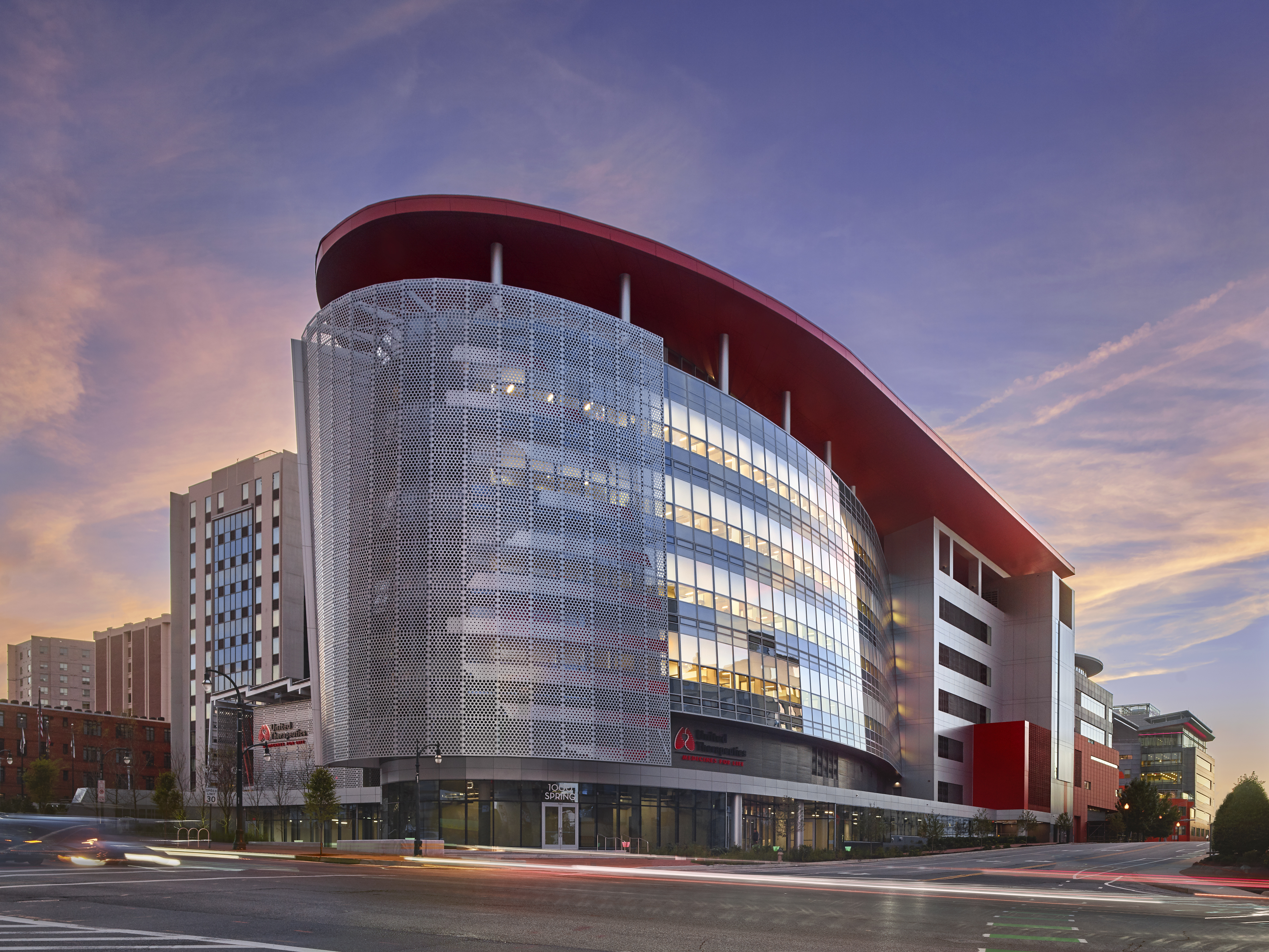 Exterior image of the United Therapeutics Unisphere project in Silver Spring, MD.