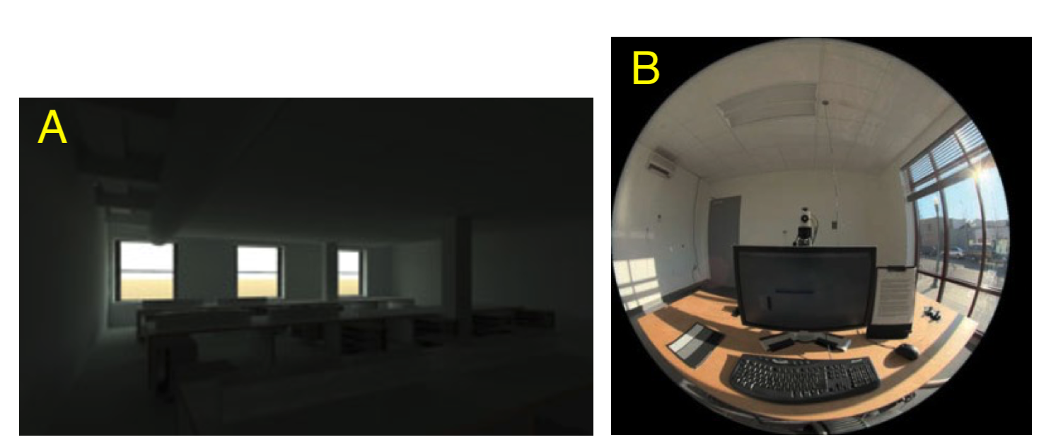 Situations in daylit spaces causing a risk of glare