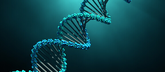 DNA molecules stock photo